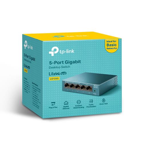 En ucuz TP-LINK 5 PORT LS105G 10/100/1000 GIGABIT YÖNETİLEMEZ METAL SWITCH